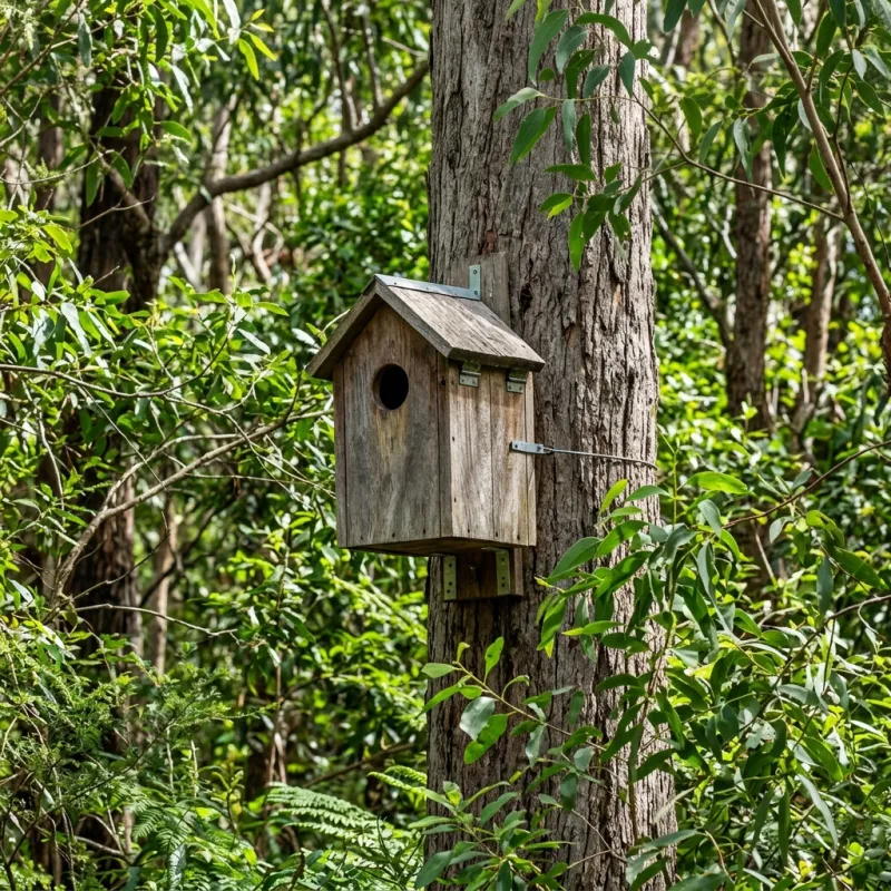 Animal nesting box installed as a humane alternative to a Queenscliff roof cavity